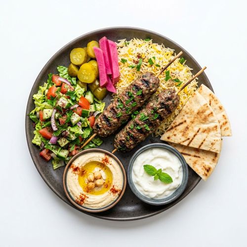 Kafta Kabab Platter